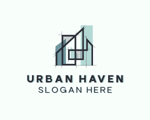 Modern Home Architecture logo design