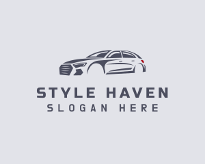 Race - Sedan Car Vehicle logo design