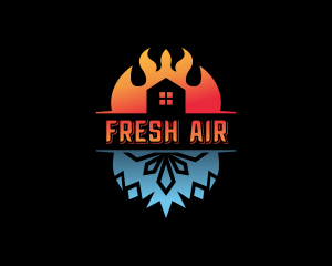 HVAC Air Conditioning logo design