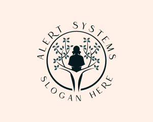 Woman Tree Reproductive logo design