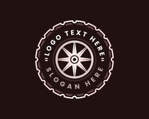 Rim - Automotive Mechanic Tire logo design