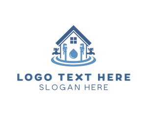 Handyman - Plumbing Home Maintenance logo design