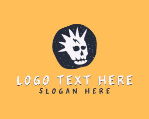 Streetwear - Tattoo Punk Skull logo design