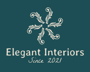 Leaf Flourish Decor  logo design