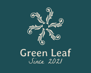 Leaf Flourish Decor  logo design