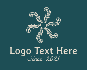 Tile - Leaf Flourish Decor logo design