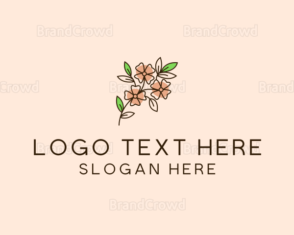 Minimalist Flower Bloom Logo