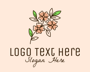 Bouquet - Minimalist Flower Bloom logo design