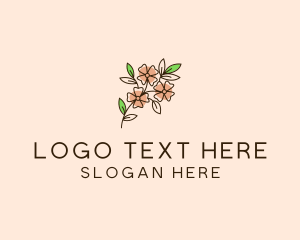 Floral Shop - Minimalist Flower Bloom logo design