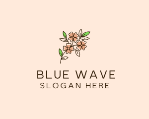 Minimalist Flower Bloom logo design