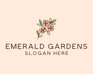 Flower Plant Garden logo design