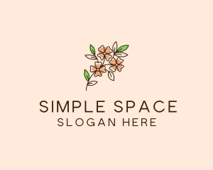 Minimalist - Minimalist Flower Bloom logo design