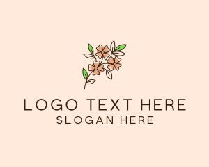 Minimalist Flower Bloom Logo