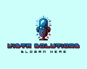 Podcast Sound Microphone Logo