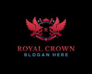 Royal Eagle Laurel logo design