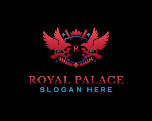 Royal Eagle Laurel logo design