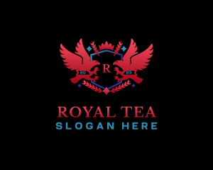 Royal Eagle Laurel logo design