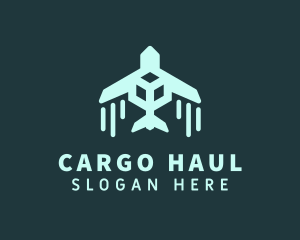 Airplane Cargo Shipping logo design