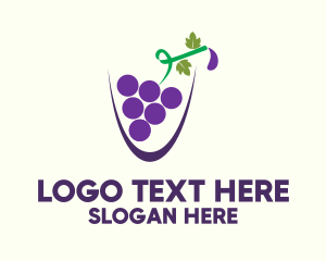 Vine - Grape Juice Cup logo design