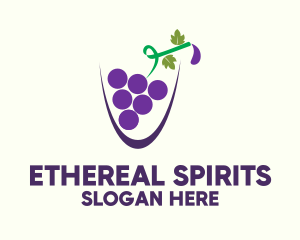 Spirits - Grape Juice Cup logo design