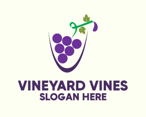 Grape Juice Cup logo design
