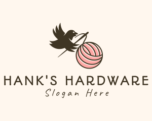 Hank - Bird Sew Needle logo design