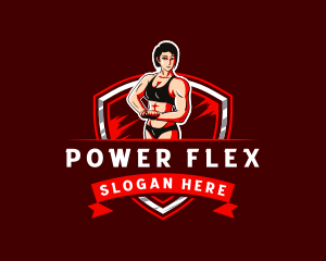 Bicep - Strong Woman Trainer logo design