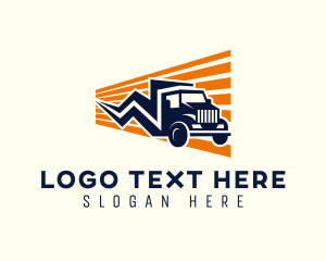 Transportation - Lightning Truck Logistics logo design