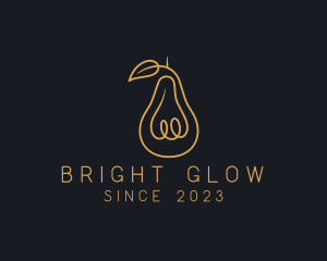 Lighting - Light Bulb Pear logo design