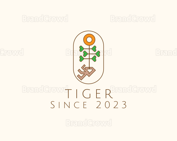 Floral Plant Garden Logo