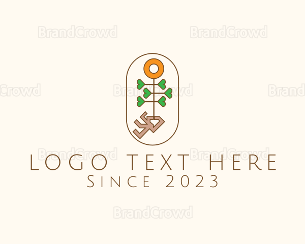 Floral Plant Garden Logo