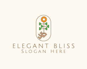 Floral Plant Garden Logo