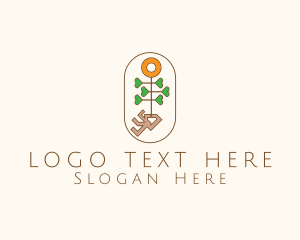 Floral Plant Garden Logo
