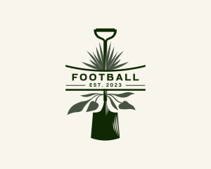 Badge - Shovel Gardening Tool Environment logo design