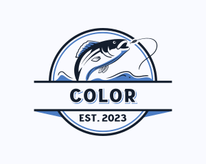 Trout - Fishing Aquatic Seafood logo design