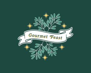 Feast - Christmas Mistletoe Banner logo design