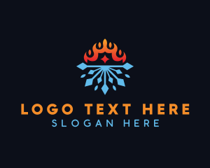 Cool - Heating Cooling Temperature logo design