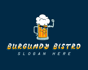 Beer Mug Liquor logo design