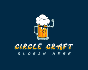 Beer Mug Liquor logo design