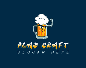 Beer Mug Liquor logo design