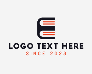 Review - Bookstore Letter E logo design
