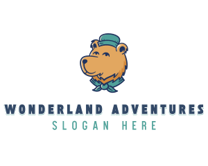 Outdoor Camping Bear logo design