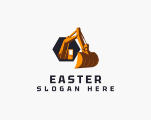 Excavation - Excavator Digger Machinery logo design