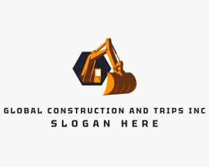 Demolition - Excavator Digger Machinery logo design