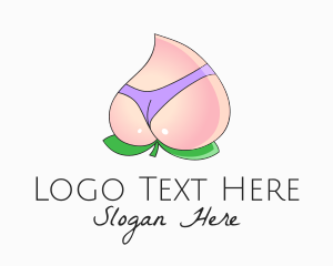 Vlog - Sexy Peach Lingerie logo design
