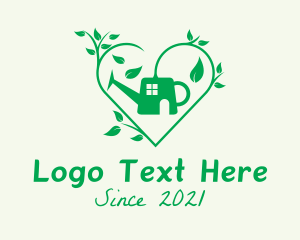 Sustainability - Heart Gardening Sprinkler logo design