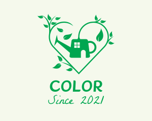 Environmental - Heart Gardening Sprinkler logo design