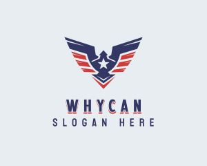 Airline - American Eagle Wings logo design