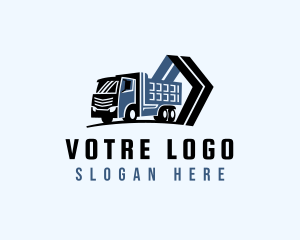 Truck Haulage Transport Logo