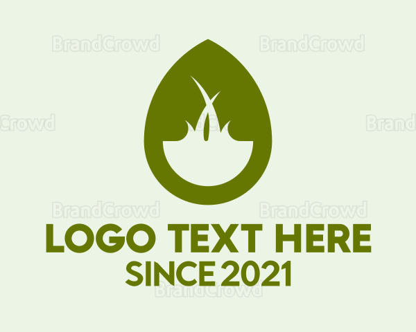 Green Droplet Lawncare Logo